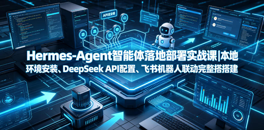 Hermes-Agent智能体落地部署实战课|本地环境安装、DeepSeek API配置、飞书机器人联动完整搭建教程-优优云网创