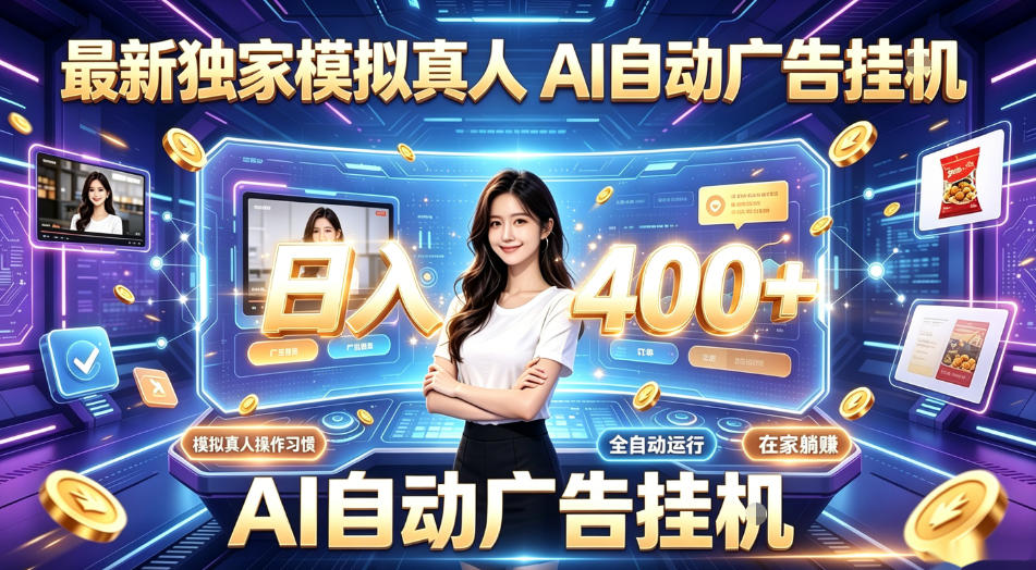 最新独家模拟真人，AI自动挂号挂G，日入400+，全程全自动运行，无需人工【揭秘】-优优云网创