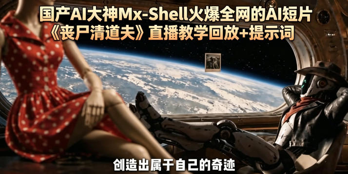 国产AI大神Mx-Shell火爆全网的AI短片《丧尸清道夫》直播教学回放+提示词-优优云网创