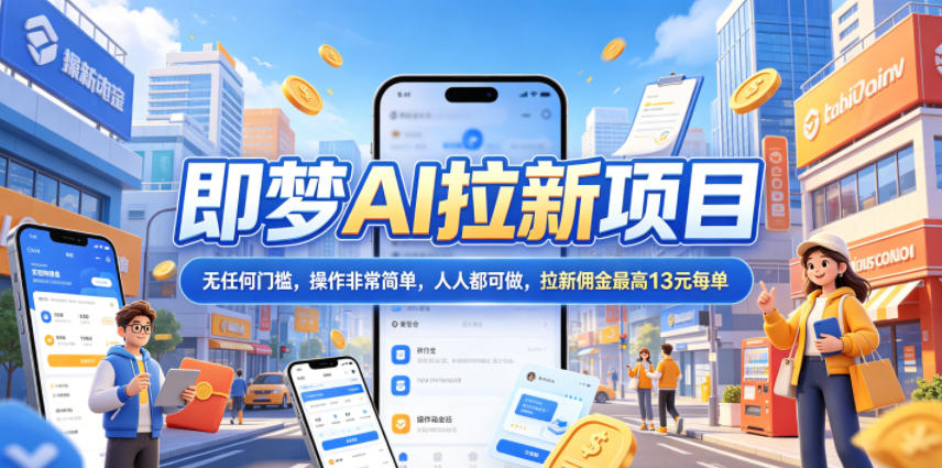 2026年即梦AI拉新项目最新玩法，无任何门槛，操作非常简单，人人都可做，拉新佣金最高13米每单(更新6月24日)-优优云网创
