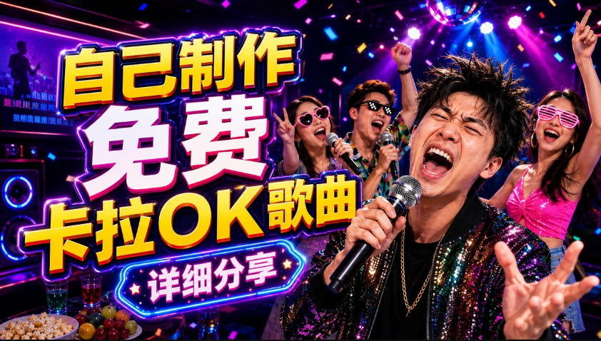 零基础AI制作免费卡拉OK视频教程，从歌曲生成、音轨分离到字幕制作、视频导出，手把手教学-优优云网创