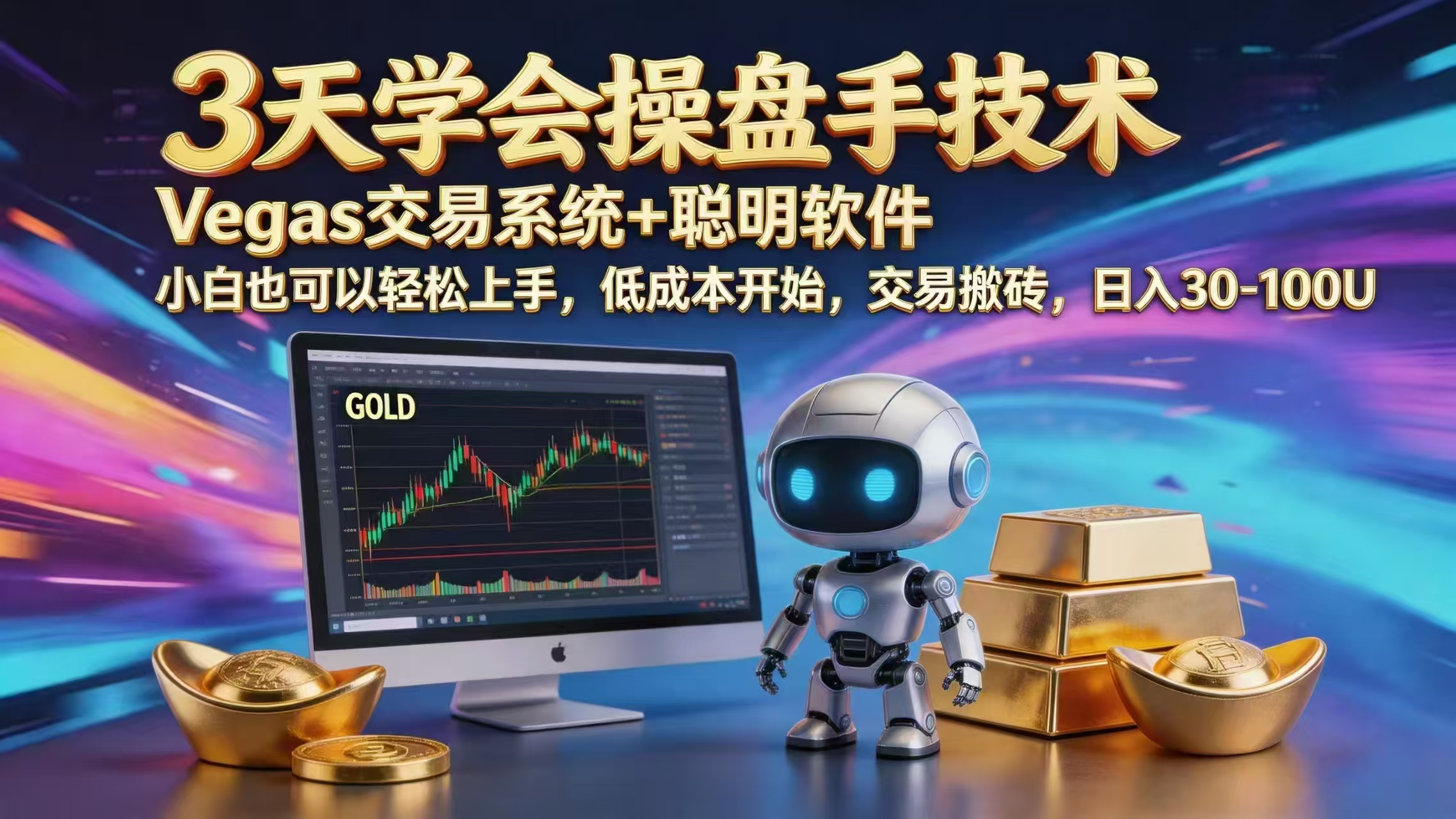 三天学会操盘手技术,vegas技术+聪明软件,小白也可以轻松上手,日入1000+-优优云网创