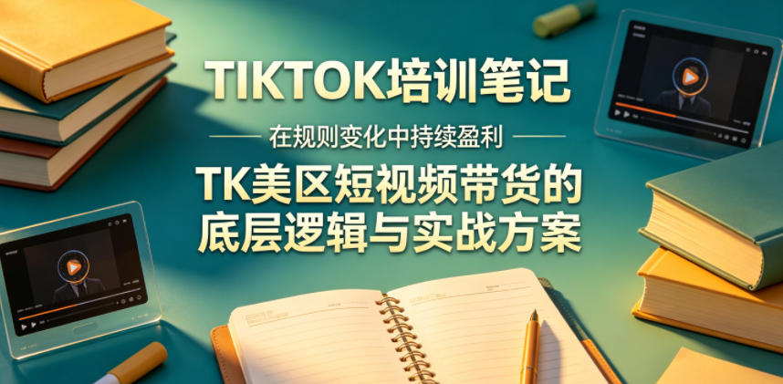 视界跨境TIKTOK4月17培训笔记，在规则变化中持续盈利，TK美区短视频带货的底层逻辑与实战方案【文档】-优优云网创