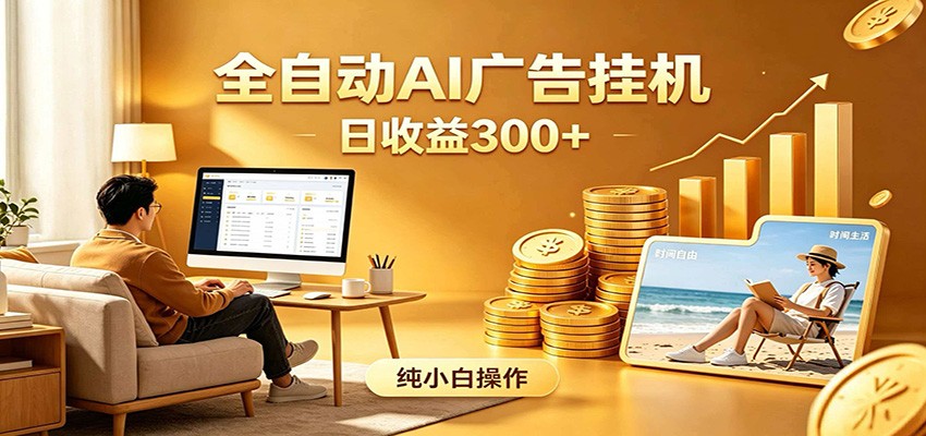 AI风口项目，全程解放双手，后台自动运行赚取收益，每天稳定收益300+-优优云网创