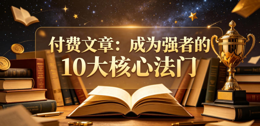 付费文章:成为强者的10大核心法门-优优云网创