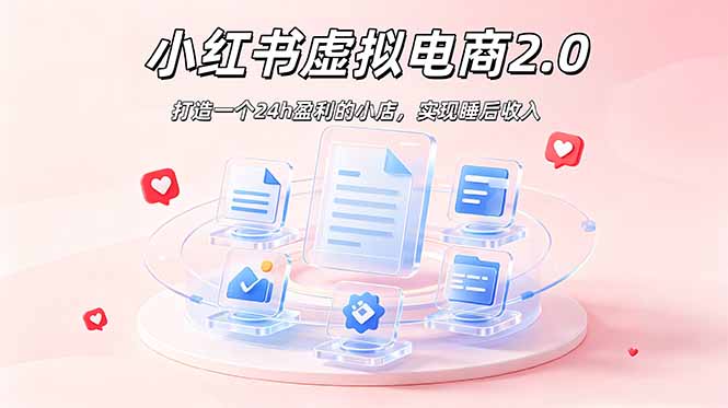 2026 年最强风口掘金项目：AI小红书虚拟电商，布局搜索流量，每日躺赚500+-优优云网创