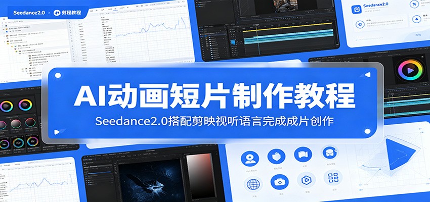 AI动画短片制作教程：Seedance2.0搭配剪映视听语言完成成片创作-优优云网创