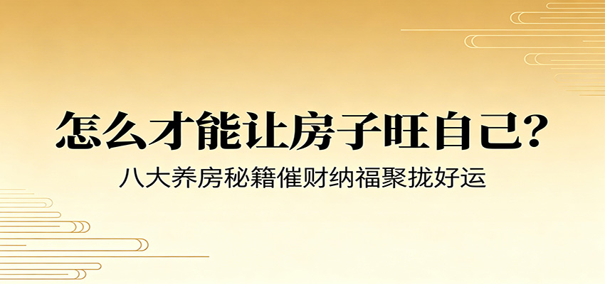 付费文章《怎么才能让房子旺自己？》八大养房秘籍催财纳福聚拢好运-优优云网创