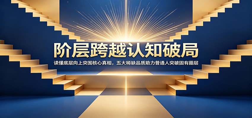 阶层跨越认知破局：读懂底层向上突围核心真相，五大稀缺品质助力普通人突破固有圈层-优优云网创